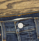 Levi's Womens Wedgie Button Fly Straight Jeans Indigo Here We Go Blue 26x28
