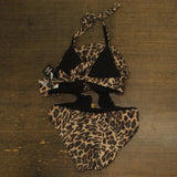 Bar III Womens Animal-Print Cowlneck One-Piece Swimsuit MBBC23230 Animal Brown M