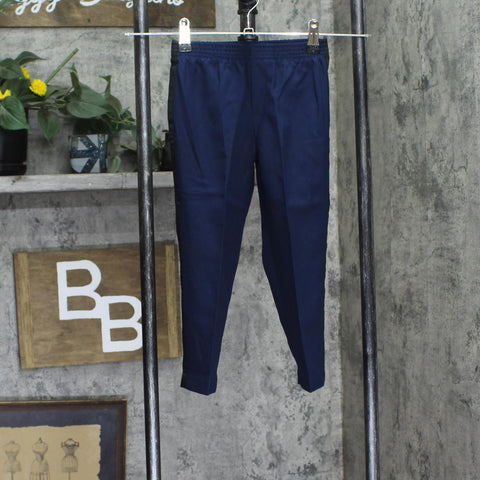 Nautica Little Boys Pull On Tuxedo Stripe Dress Pants Navy Blue / Black 4
