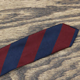 Superba Mens Striped Polyester 3" Necktie 1667e8559bab88 Red / Blue One Size