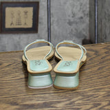 BCBG Womens Vintage Slip On Block Heel Sandals 1673c1546c6101 Mint Green 6B
