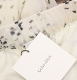 Calvin Klein Womens Printed Pull-On Lined Woven Pants 44B913G Light Gray Print L