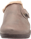Clarks Women's Roseville Clog Flats Shoes 26162238 Dark Taupe Leather Brown 9.5M