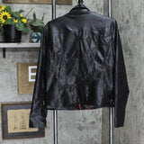 Tommy Hilfiger Women's Faux-Leather Moto Jacket J2XJ4815 Black XL