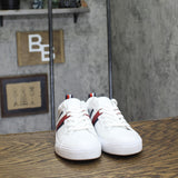 Tommy Hilfiger Womens Low Top Skater Sneaker Lace-Up Flat White Multi 6.5M