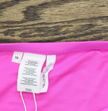 Bleu By Rod Beattie Womens Key Item Side-Shirred Bikini Bottoms Dahlia Pink 10