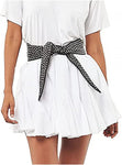 Seta Apparel Womens Element Pleated Mini Skirt White 2XS