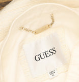 Guess Womens Elsie Tweed Mix Denim Jacket W5GL23WH610-F0ED White Tweed Combo XL