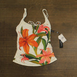 La Blanca The Shoulder Tankini Swimsuit Top Swim Jungle Blossoms White Multi 6