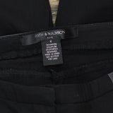 89th & Madison Womens Stretch Faux Leather Trim Dress Pants Black 6