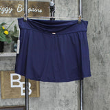 Anne Cole Plus Size Soft Band Rock Swim Skirt MYPB41401 Navy Blue 18W
