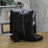 A New Day Womens Block Heel Faux Leather Knee High Boots Black 7M