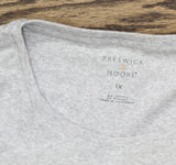 Preswick & Moore Womens Plus Size Knit Short Sleeve Shirt Top Ash Gray 1X