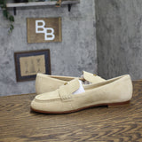 Michael Michael Kors Womens Jennings Suede Loafer 40S6JNFP1S Khaki Brown 9M