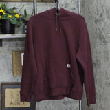 Carhartt Mens Relaxed Fit Fleece Pullover Hoodie Sweatshirt Maroon Red XXL