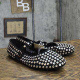 A New Day Womens Issa Rhinestone Mary Jane Ballet Flats 90870756 Black 8M