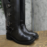 Wild Fable Womens Rebel Tall Moto Buckle Boots 90366583 Black 7M