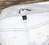 Art Class Girls High-Rise Baggy Metallic Wide Leg Denim Pant Silver Gray 12