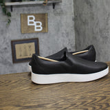 Fitflop Womens Rally Leather Slip-On Skate Sneakers FC7 Black 10M