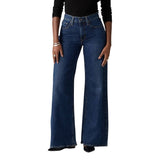 Levi's Womens 728 High Rise Zip Fly Wide Leg Jeans 94417114 Blue 32X32