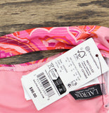 Lauren Ralph Lauren Provence Paisley Tie Front Halter Top Swim Pink Multi 16