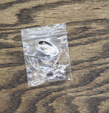 Teardrop Crystal Drop Post Back Stud Earrings Silver Gray / Purple