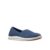 Clarks Breeze Stretch Cloudsteppers Slip-On Loafer 26182066 Navy Blue 6W