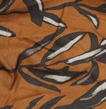 Officine Generale Button-Down Camp Shirt Rouille Iced Coffee Brown Multi S
