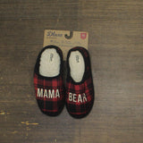 Dluxe By Dearfoams Womens Family Matching Mama Bear Clog Slippers Red M (7-8)