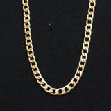 Fashion Heavy Curb Cuban Chain Necklace Gold Yellow 19.5" + 3"
