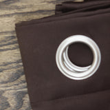 ZUZIFY Blackout Grommet Curtain Panel 16719b6edbbd94 Brown 54" x 108"