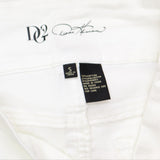 DG2 by Diane Gilman Womens Classic Stretch Pull-On Bermuda Short Ivory White S