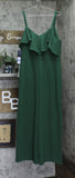 RACHEL Rachel Roy Womens Roma Ruffled Off-The-Shoulder Jumpsuit Green XL