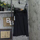 Swim Solutions Tie Front Empire-Waist Swimdress One Piece Swimsuir Black 12