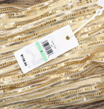 Siena Womens Sequined Spaghetti Strap Sweetheart Neck Midi Dress Gold Yellow 8