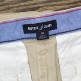 Nautica Jeans Womens Chino Ankle Pants 1784510 Khaki Brown 10