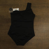 Michael Michael Kors Iconic Solids One-Shoulder One-Piece Swimsuit Black 14