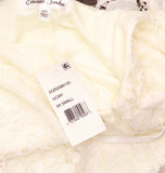 Emerald Sundae Juniors Lace Slip Spaghetti Strap Dress Ivory Off White XXS