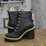 A New Day Womens Block Heel Tessa Winter Boots 88375332 Black 5M