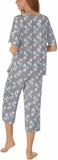 Disney Womens 2 Piece Capri Pajama Set 1683548