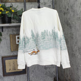 The Grinch Holiday Sled Graphic Sweatshirt 94744183 Cream Off White L