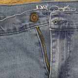 Dg2 Womens Embroidered Cropped Wide-Leg Jean 719097 Blue 16 Tall