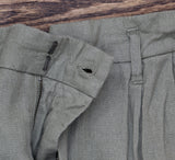 A New Day Womens High-Rise Linen Pleat Front Straight Trousers Sage Green 6