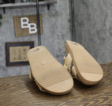 A New Day Womens Tilly Raffia Platform Footbed Sandals 92611752 Tan Brown 7M