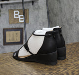 Journee Collection Womens Trayle Wedge Sandals TRAYLE Black 9.5M