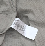 Vince Short Sleeve Seersucker Cabana Cuban Shirt M010709939A Putty Brown Gray M