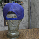Mens Vintage American Trucker Baseball Hat Cap Royal Blue One Size
