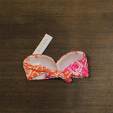 Anne Cole Foulard Twist Bandeau Bikini Swim Top Tie Dye Foulard Orange Multi XS