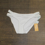 Kona Sol Womens Medium Coverage Hipster Bikini Swim Bottom AFA45B White S