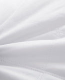 Unikome Diamond Quilted Feather and Down Gusseted 2-Pack Pillows White Standard